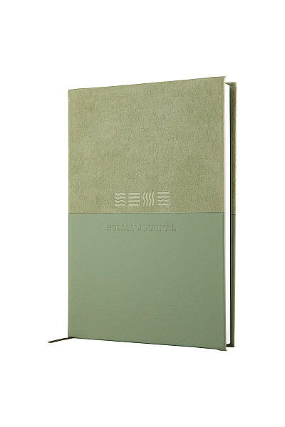 Блокнот для записей "Стихия" Bullet Journal, оливковый, тв. обложка, 100 г/м2, 14х20 см, 80 л