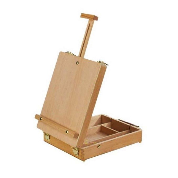 Мольберт настольный 32*24,4*7,2(62) с ящиком для кистей и красок, бук, 