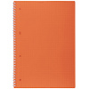 Тетрадь А4 80 листов в клетку на гребне Пластиковая обложка "LINE NEON Оранжевая Многоуров.перфорация 