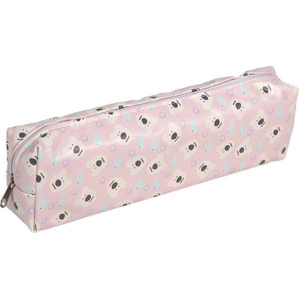 Пенал "Attomex. Kawaii" 20x7x3,5 см прямоугольный, износостойкая искусственная кожа с рисунком, отделение на молнии, прямоугольной формы для 50 предметов, ассорти 2 дизайна, полноцветная печать