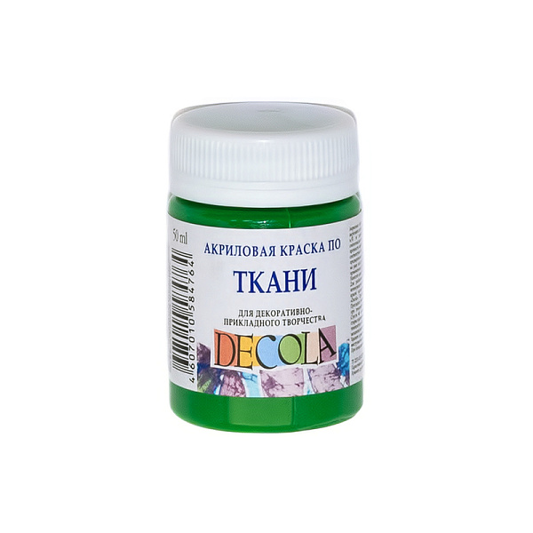 Акрил ткань 50 мл Декола Зеленая светлая