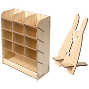 Органайзер для канцелярских принадлежностей "deVENTE. Largo" настольный, 21x9,2x25,5 см, МДФ, цв.берез., без наполнения, в картонной коробке