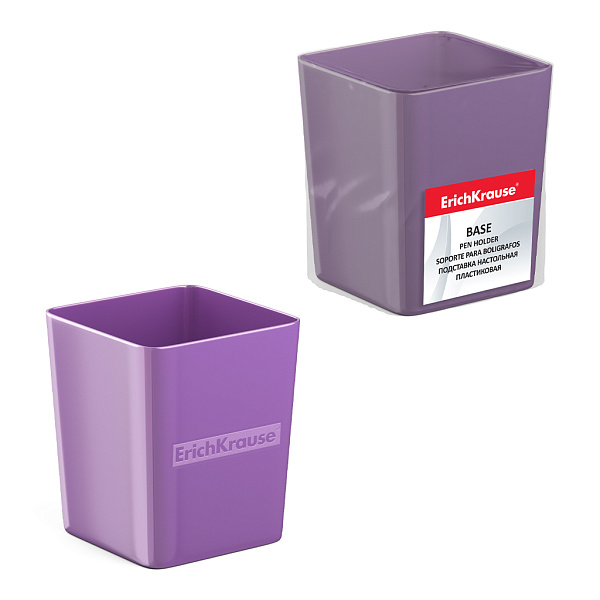 Подставка настольная пластиковая ErichKrause® Base, Candy, фиолетовая