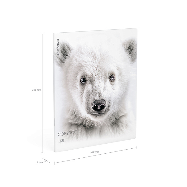 Тетрадь 48 л. кл. "Whiteout", ламинация soft-touch+выборочный УФ-лак ErichKrause _MIX-PACK