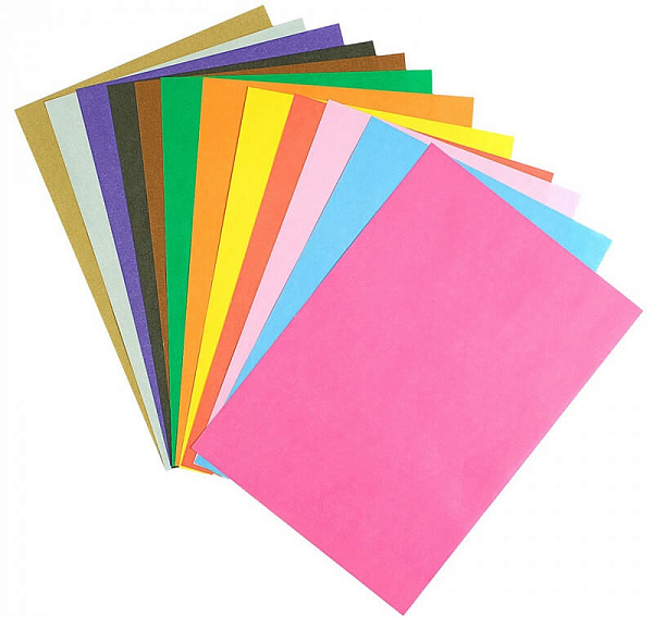 Набор для детского творчества из цветного картона и бумаги "Золушка", формат А4 (210 х 297), 12 цв., 24 л./30/