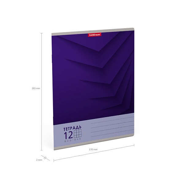 Тетрадь 12 л. кл. "Duotone Next" ассорти, ErichKrause  (в плёнке по 10 шт.)_MIX-PACK