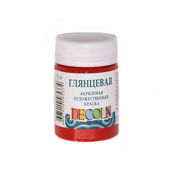 Акрил 50 мл глянц. Декола Красная 