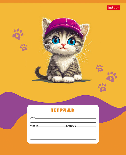 Тетрадь 12 л. кл. "Мы-котики!- Выпуск №2" 65г/кв.м 5 диз.в блоке скругл.углы 