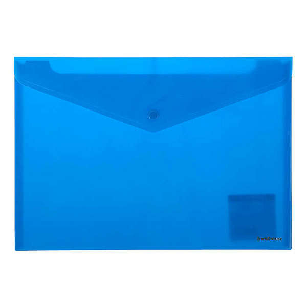 Папка-конверт на кн. А4 ErichKrause Fizzy Neon, полупрозрачная,  ассорти 