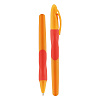 Ручка шариковая, стираемая "deVENTE. Study Pen" обучающая письму, для правшей, d=0,7 мм, с каучуковым держателем, с ластиком в колпачке, сменный стержень, с индивидуальной маркировкой, в картонном дисплее, синие чернила