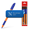Ручка шариковая ErichKrause® U-109 Orange Stick&Grip 1.0, Ultra Glide Technology, цвет чернил синий (в пакете по 3 шт.)