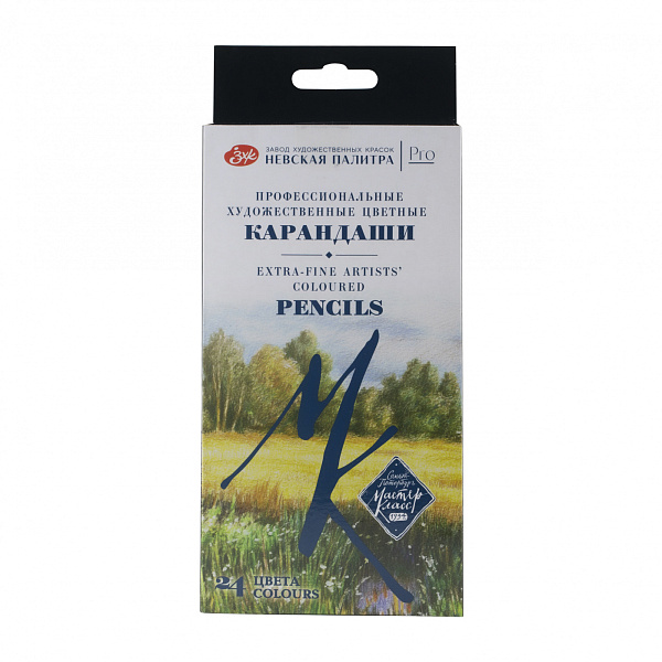Карандаши профессиональные 24 цв. "Мастер-Класс", в картонной коробке