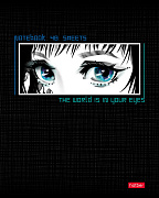 Тетрадь 48 л. кл. "Твой взгляд" 65г/кв.м выб лак 5 диз.в блоке скругл.углы