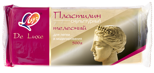 Пластилин скульптурный 500 г. (Телесного цвета) Луч