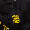 Рюкзак школьный с чехлом для мелочей (/1 черный - желтый)