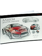 Альбом д/рис. 48 л. "ЭСКИЗ МАШИНЫ" КБС, твин-лак, офс 200г, отр. блок