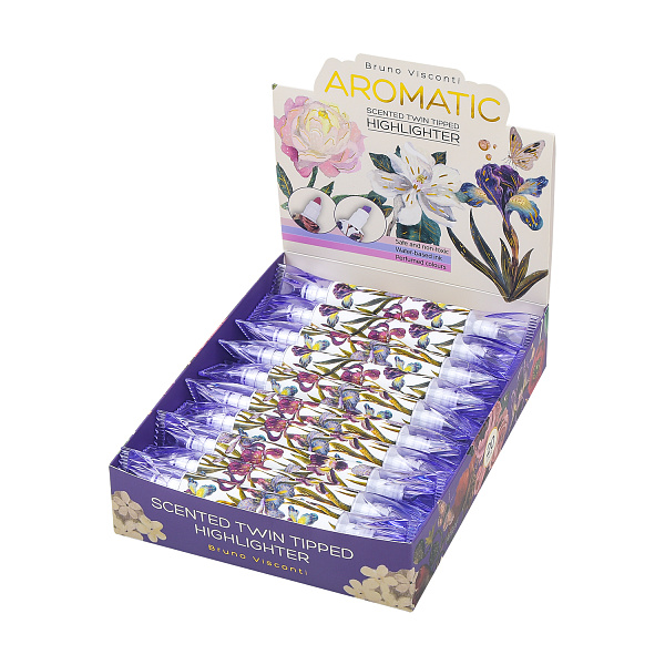 Маркер-текстовыделитель С ЗАПАХОМ "FLORA. ИРИСЫ", СИРЕНЕВЫЙ