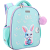 Рюкзак "deVENTE. Junior. Little Rabbit" школьный жесткий 35x27x13 см (14 л) вес 800 г, плотный износостойкий полиэстер с водоотталкивающей пропиткой, 2 просторных отделения на молнии (одно отделение с разделителями для учебников и органайзером, друго