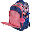Рюкзак "deVENTE. Ergo. Forever Young" школьный 39x28x20 см (18 л) 850 г, текстильный, 2 отделения на молнии, одно с уплотненным отделением для ноутбука до 15 дюймов и книг и карманом для учебников, второе с органайзером и карабином для ключей, передн