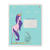 Тетрадь 18 листов в клетку "МОДНЫЕ ЕДИНОРОГИ" микс 5 видов