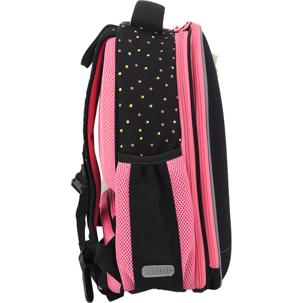 Рюкзак "deVENTE. Choice Lite. MooreCafe" школьный жесткий 38x29x17 см (17 л) вес 800 г, плотный износостойкий полиэстер с водоотталкивающей пропиткой, 2 отделения на молнии (одно отделение с разделителями для учебников, другое отделение с 2-мя органа