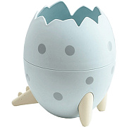 Подставка для пишущих принадлежностей "deVENTE. Dino in egg" 12x8 см c элементами декора и рисунком, в картонной коробке, голубая