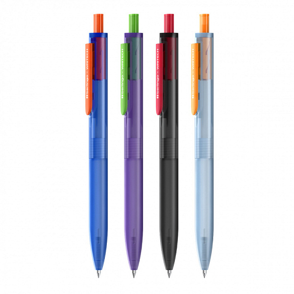 Ручка шариковая автоматическая Berlingo "Writech.x105" синяя, 0,7мм, silent click ассорти