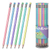 Карандаш чернографитный HB ErichKrause Pastel, трехгранный , с ластиком, HB (в тубусе)