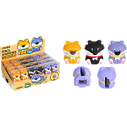 Точилка 1 отв. deVENTE. Doggy, пластиковая с покрытием Softкаждая в индивидуальной пластиковой коробочке с маркировкой, ассорти 3 дизайна