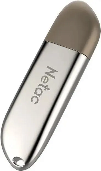 Флеш Диск Netac 64GB U352  USB2.0 серебристый