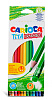 Карандаши 12 цветов Carioca Tita Erasable  пластиковые  заточенный с ластиком