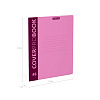 Тетрадь с пластиковой обложкой на скобе ErichKrause® Neon, розовый, А5+, 48 л. клетка