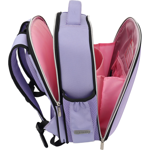 Рюкзак "deVENTE. Junior. Amai Menoko" школьный жесткий 35x27x13 см (14 л) вес 800 г, плотный износостойкий полиэстер с водоотталкивающей пропиткой, 2 отделения (одно отделение на молнии с разделителями для учебников и органайзером, другое отделение н