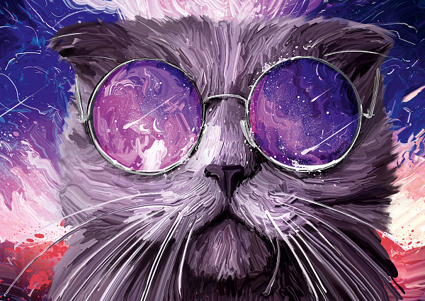 Пазл 2000 эл. "Космо-кот" "ФРЕЯ"