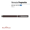 Ручка "VENEZIA PRAGMATICO" шарик. 1.0 ММ, СИНЯЯ (корпус металл. Коричневый)