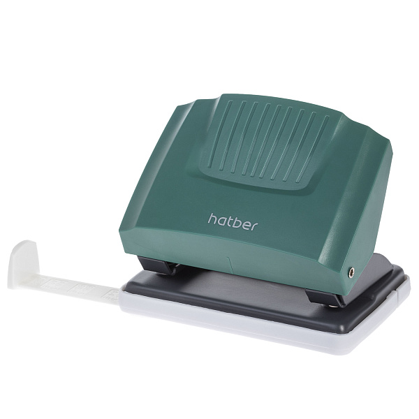 Дырокол на 20 листов Hatber "Energy", пластиковый, с линейкой, ассорти