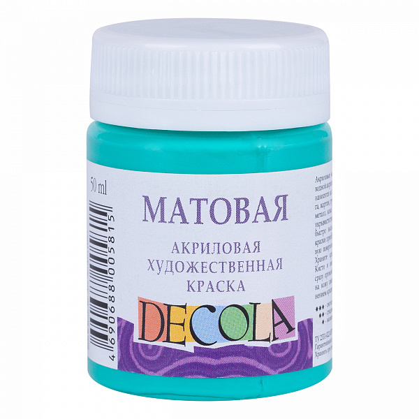 Акрил 50 мл матовый Декола Мятная 
