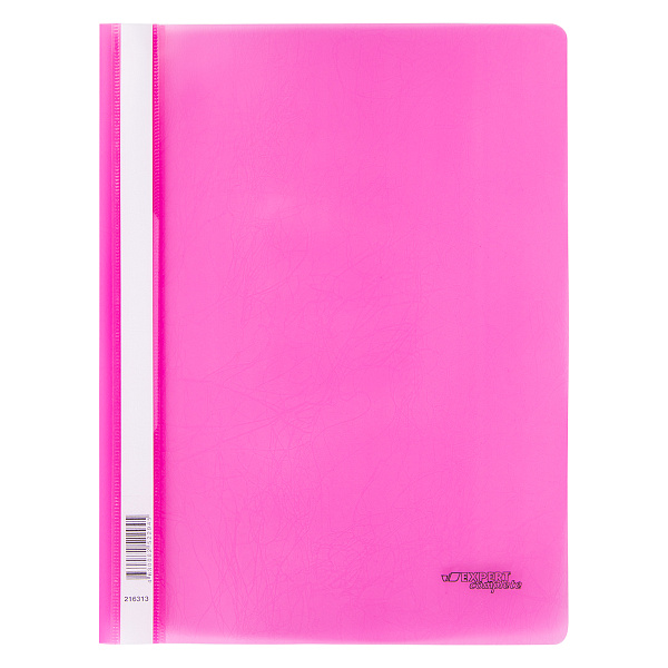 Скоросшиватель A4 140/180 мкм волокно . розовый "Expert Complete" Trend NEON