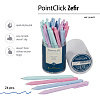 Ручка шариковая автомат. 0,38 мм "PointClick.ZEFIR", СИНЯЯ (4 цвета корпуса)