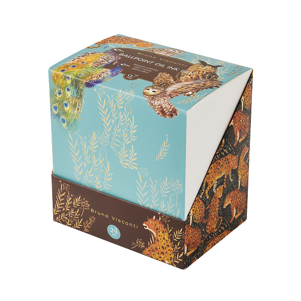 Ручка шариковая 0,7 мм "FAUNA" МАСЛО, СИНЯЯ