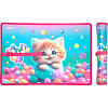 Накладка на стол пластиковая "deVENTE. Candy Cat" 43x29 см, 500 мкм, с цветным рисунком, с окантовко