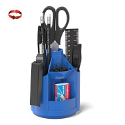 Набор настольный вращающийся ErichKrause® Mini Desk, синий