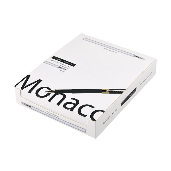 НАБОР: РУЧКА "MONACO" ШАРИКОВАЯ 0.5 ММ, СИНЯЯ (ярко-синий корпус) С ДОПОЛНИТЕЛЬНЫМ СТЕРЖНЕМ