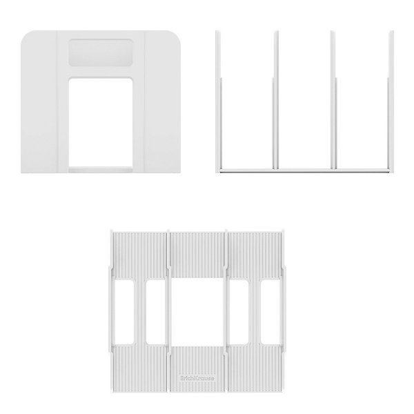 Подставка для бумаг пластиковая ErichKrause Techno, Classic, белый