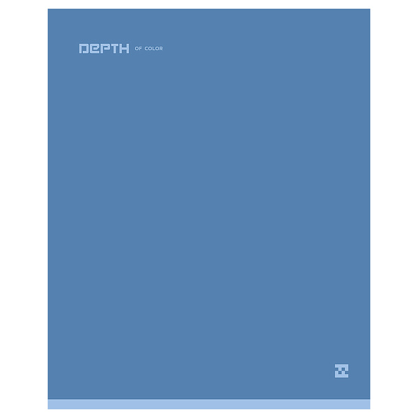 Тетрадь А5 48 листов в клетку, BG "Monocolor. Blue", обложка мелованный картон, soft-touch ламинация, 65 г/м2