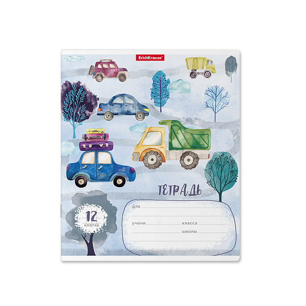 Тетрадь 12 л. кл. "Автопарк" ErichKrause® 