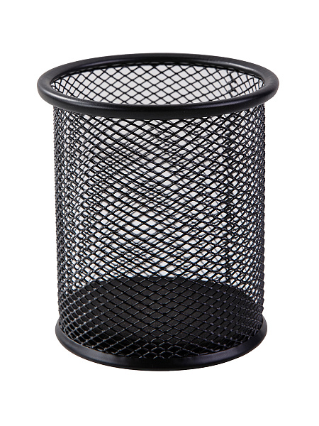 Подставка для пишущих принадлежностей "deVENTE" 8x8x9,8 см, квадратный, ажурный металлический, розовый