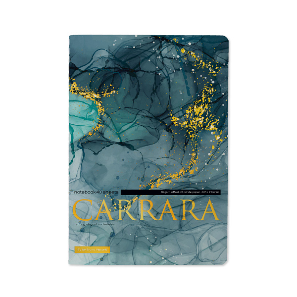 Тетрадь А5 40 л. лин. Bruno Visconti "Carrara.Bright",