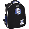 Рюкзак "deVENTE. Junior. Hey Bro" школьный жесткий 35x27x13 см (14 л) вес 800 г, плотный износостойкий полиэстер с водоотталкивающей пропиткой, 2 отделения (одно отделение на молнии с разделителями для учебников и органайзером, другое отделение на мо