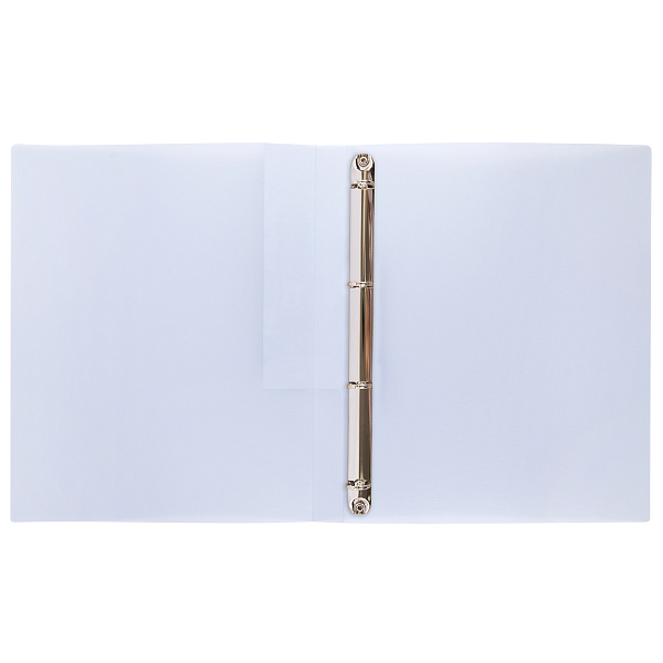 Папка 4 кольца 25 мм А4 "Expert Complete" Trend ICEberries 700 мкм лён 1 шт. d - 17 мм лёд